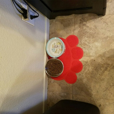 Cute Paw Cat Feeding Mat