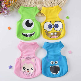 Stylish Cartoon Printed Cat Vest