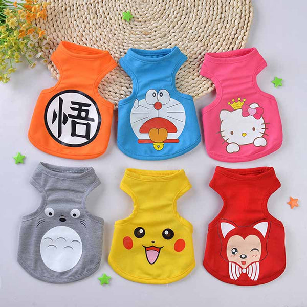 Stylish Cartoon Printed Cat Vest