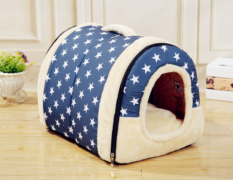 Foldable Pet Kennel with Mat