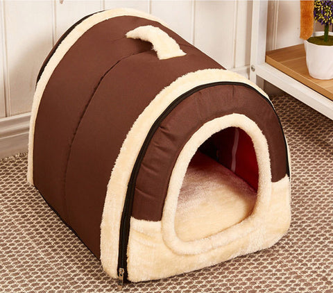 Foldable Pet Kennel with Mat