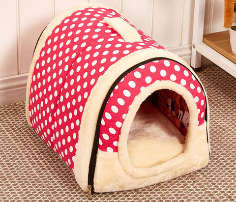 Foldable Pet Kennel with Mat