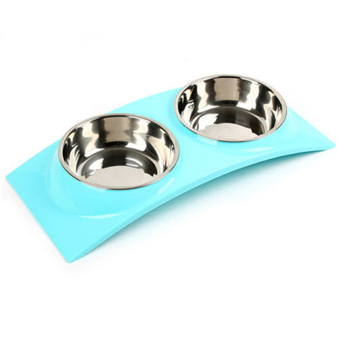 Vivid Stainless Steel 2-in-1 Feeding Bowl