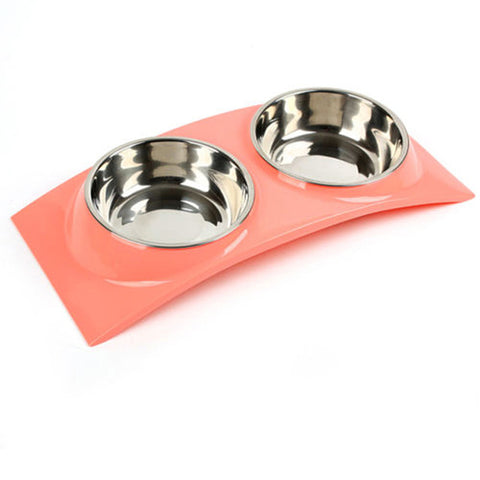Vivid Stainless Steel 2-in-1 Feeding Bowl