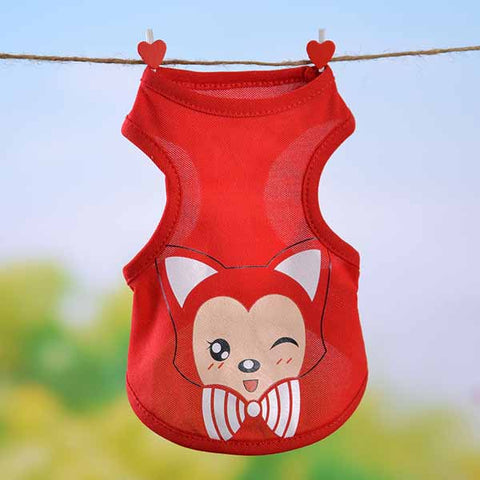 Stylish Cartoon Printed Cat Vest